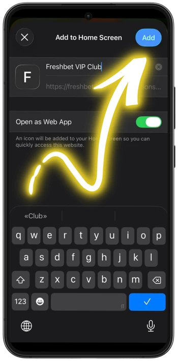Freshbet tap add