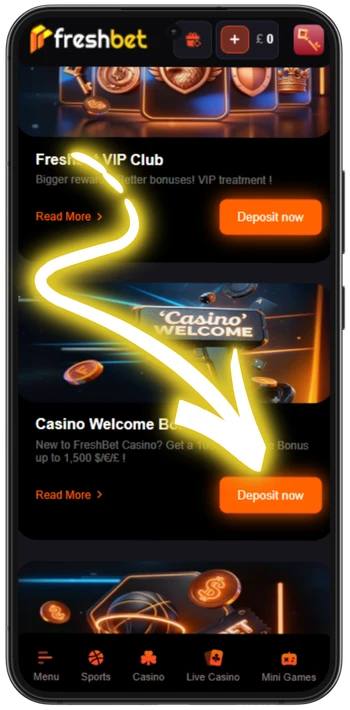 Freshbet claim bonus