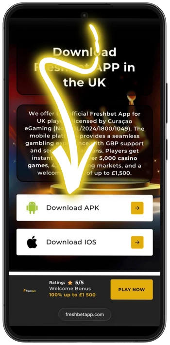 Freshbet downoload APK