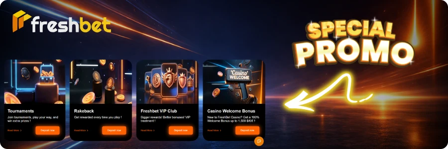 Freshbet promotions for active players